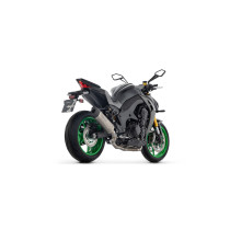 Silencieux Indy Race EVO ARROW - aluminium dark - embout carbone - homologué - KAWASAKI Z 1100 / Z 1100 SE 2025-2026 2