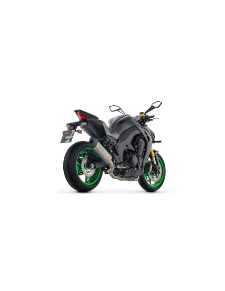 Silencieux Indy Race EVO ARROW - aluminium dark - embout carbone - homologué - KAWASAKI Z 1100 / Z 1100 SE 2025-2026