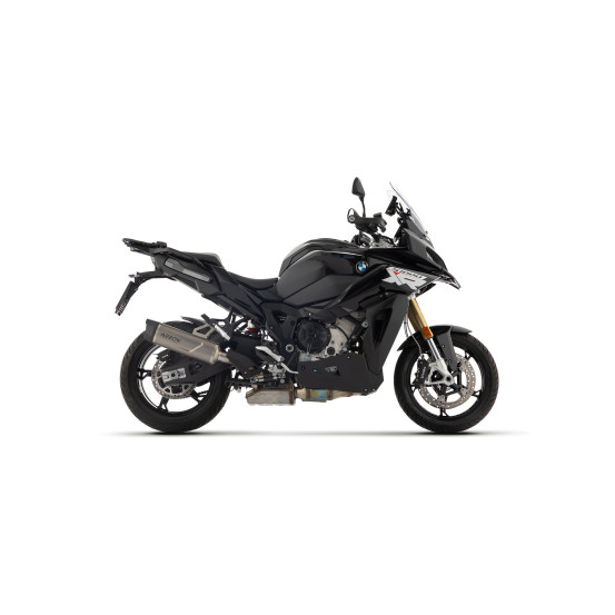 Silencieux Indy Race EVO ARROW - aluminium dark - embout carbone - homologué - BMW S 1000 XR 2024-2026