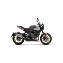 Silencieux Indy Race EVO ARROW - aluminium dark - embout carbone - homologué - TRIUMPH TRIDENT 800 2026
