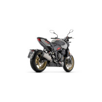 Silencieux Indy Race EVO ARROW - aluminium dark - embout carbone - homologué - TRIUMPH TRIDENT 800 2026 2