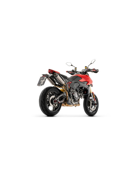 Paire de silencieux Round-Sil ARROW - titane dark - embout carbone - homologué - DUCATI HYPERMOTARD V2 / V2 SP 2026