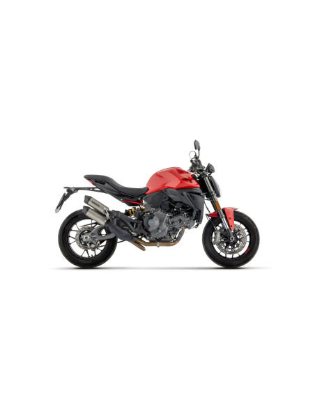 Double silencieux Round-Sil ARROW - titane - embout carbone - homologué - DUCATI MONSTER 890 V2 2026