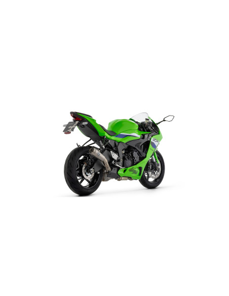 Silencieux Pro-Race avec raccord ARROW - titane - embout inox - homologué - KAWASAKI ZX-6R 636 2024-2026