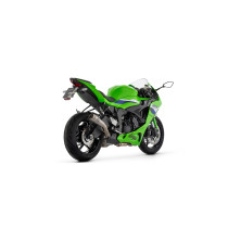 Silencieux Pro-Race avec raccord en titane ARROW - nichrome - homologué - KAWASAKI ZX-6R 636 2024-2026 2