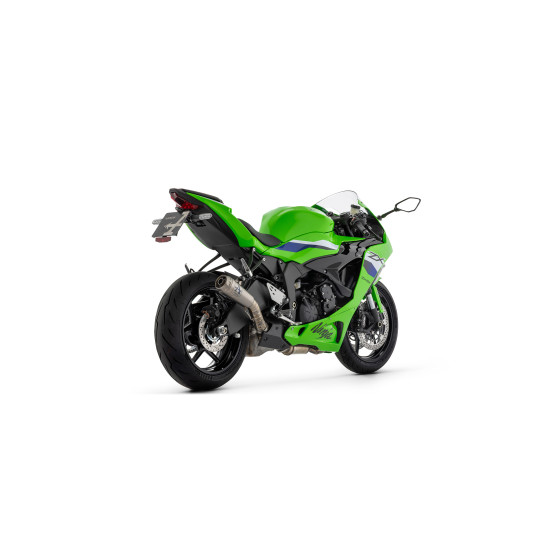 Silencieux Pro-Race avec raccord en titane ARROW - nichrome - homologué - KAWASAKI ZX-6R 636 2024-2026