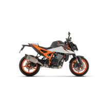 Silencieux Pista ARROW - aluminium dark - embout carbone - homologué - KTM DUKE 990 2026
