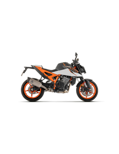 Silencieux Pista ARROW - aluminium dark - embout carbone - homologué - KTM DUKE 990 2026