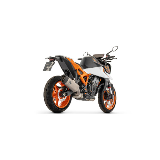 Silencieux Pista ARROW - aluminium dark - embout carbone - homologué - KTM DUKE 990 2026