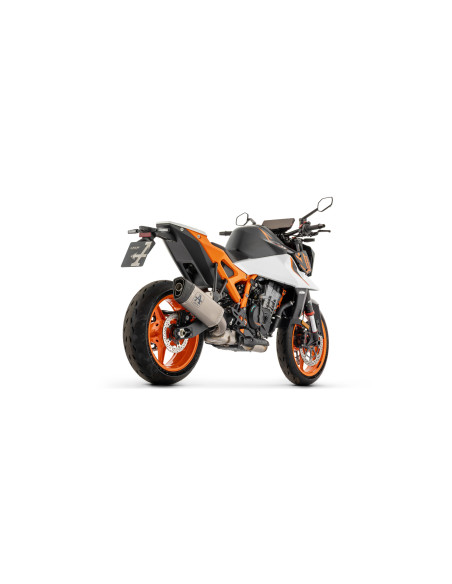 Silencieux Pista ARROW - aluminium dark - embout carbone - homologué - KTM DUKE 990 2026