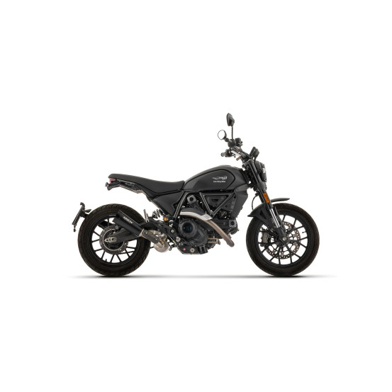 Silencieux Rebel ARROW - inox dark - embout aluminium dark - homologué - DUCATI SCRAMBLER 800 2025-2026