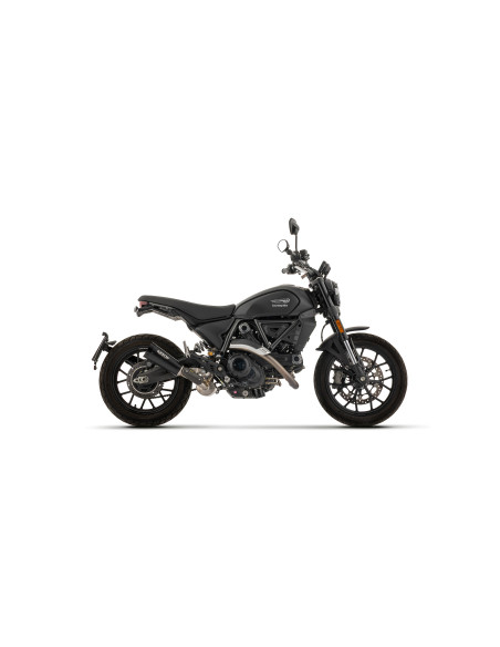 Silencieux Rebel ARROW - inox dark - embout aluminium dark - homologué - DUCATI SCRAMBLER 800 2025-2026