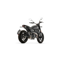 Silencieux Rebel ARROW - inox dark - embout aluminium dark - homologué - DUCATI SCRAMBLER 800 2025-2026 2