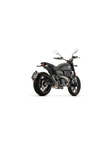 Silencieux Rebel ARROW - inox dark - embout aluminium dark - homologué - DUCATI SCRAMBLER 800 2025-2026