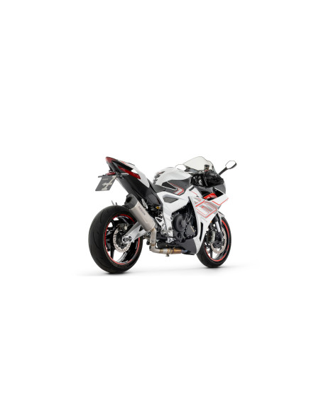 Silencieux Indy Race EVO ARROW - aluminium dark - embout carbone - homologué - ZONTES ZT703-RR 2025-2026