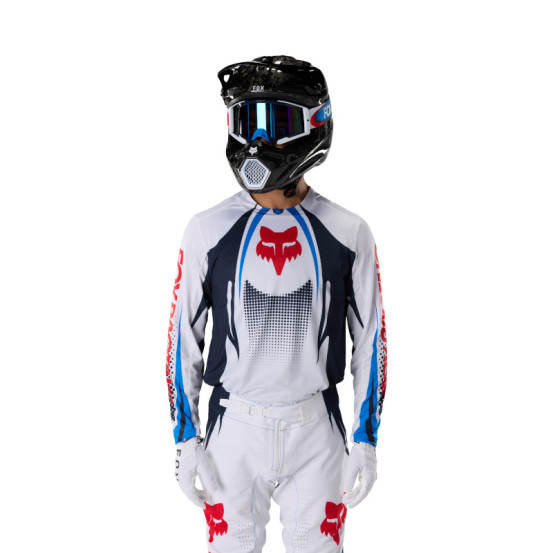 Maillot cross Fox 2027 360 Temper - Blanc