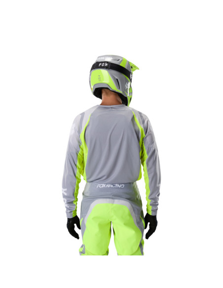 Maillot cross Fox 2027 180 Frame - Gris Jaune