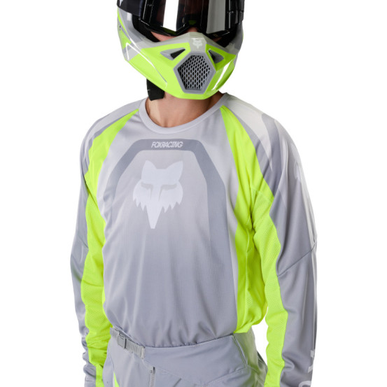 Maillot cross Fox 2027 180 Frame - Gris Jaune