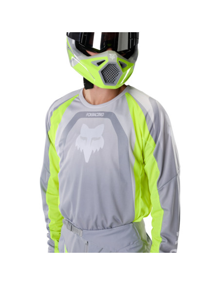 Maillot cross Fox 2027 180 Frame - Gris Jaune