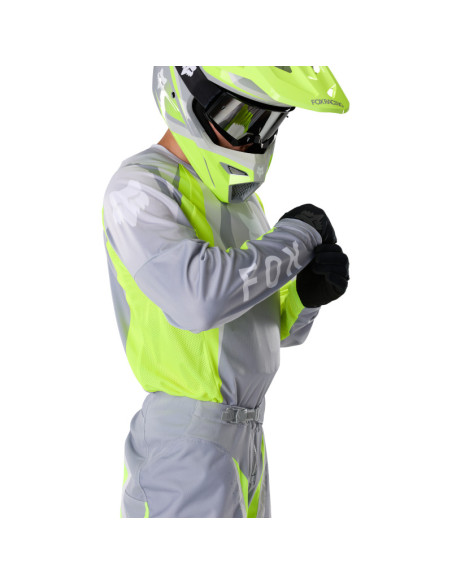 Maillot cross Fox 2027 180 Frame - Gris Jaune