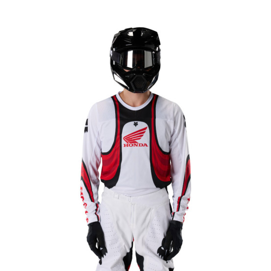 Maillot cross Fox 2027 180 Honda - Blanc Rouge