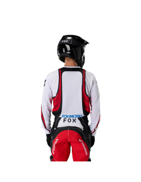 Maillot cross Fox 2027 180 Honda - Blanc Rouge