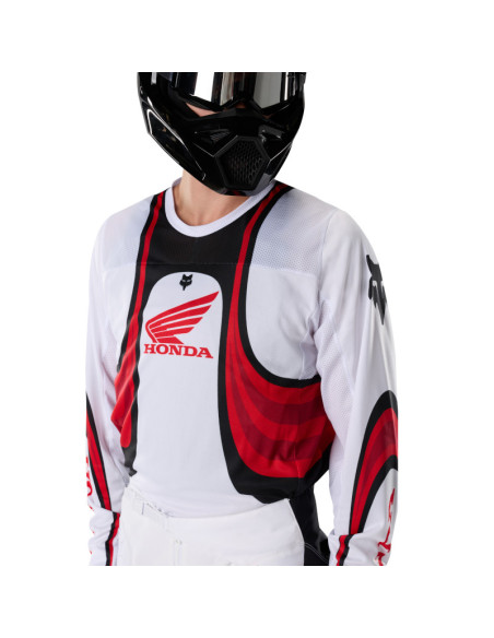 Maillot cross Fox 2027 180 Honda - Blanc Rouge