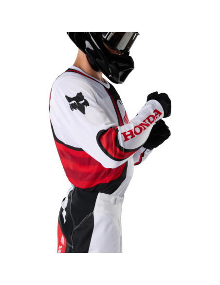 Maillot cross Fox 2027 180 Honda - Blanc Rouge
