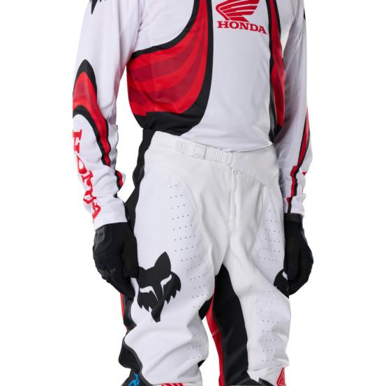 Pantalon cross Fox 2027 180 Honda - Blanc Rouge