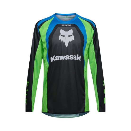 Maillot cross Fox 2027 180 Kawasaki - Noir