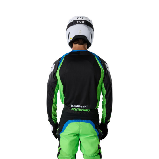 Maillot cross Fox 2027 180 Kawasaki - Noir