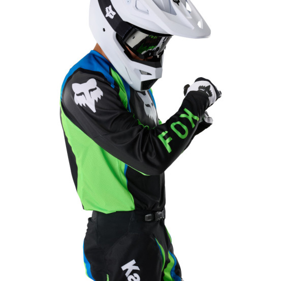 Maillot cross Fox 2027 180 Kawasaki - Noir