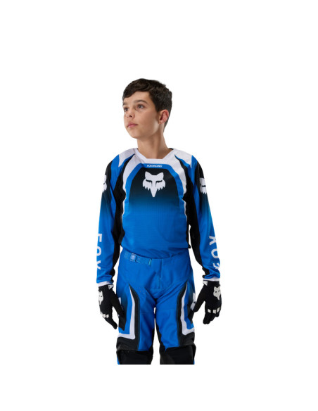 Maillot cross enfant Fox 2027 180 Frame - Bleu