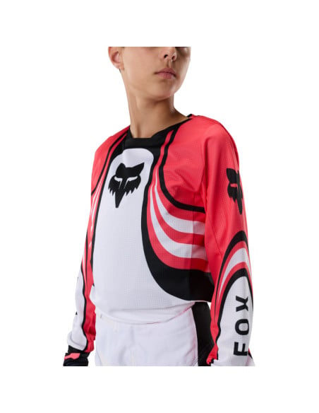 Maillot cross enfant Fox 2027 180 Draft - Blanc