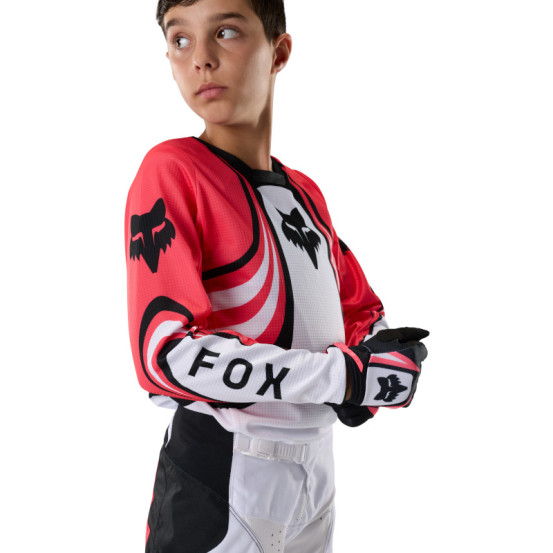 Maillot cross enfant Fox 2027 180 Draft - Blanc