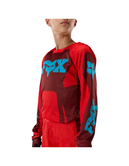 Maillot cross enfant Fox 2027 180 Raid - Rouge