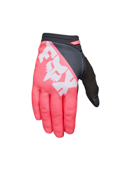 Gants cross enfant Fox 2027 Girls 180 - Rose Fluo