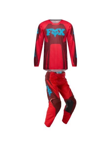 Tenue cross enfant Fox 2027 180 Raid - Rouge