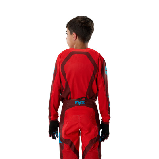 Tenue cross enfant Fox 2027 180 Raid - Rouge