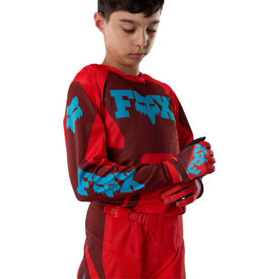 Tenue cross enfant Fox 2027 180 Raid - Rouge