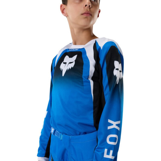 Tenue cross enfant Fox 2027 180 Frame - Bleu