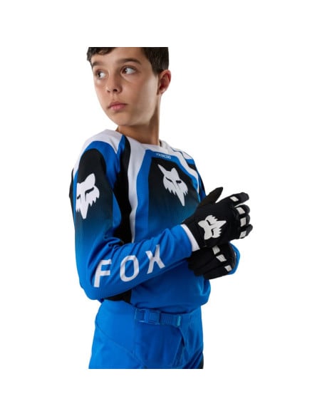 Tenue cross enfant Fox 2027 180 Frame - Bleu