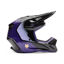Casque cross Fox 2027 V3 Drip - Noir Violet