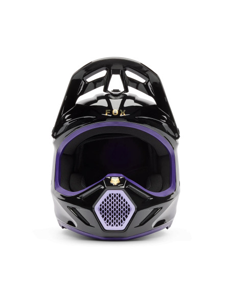 Casque cross Fox 2027 V3 Drip - Noir Violet