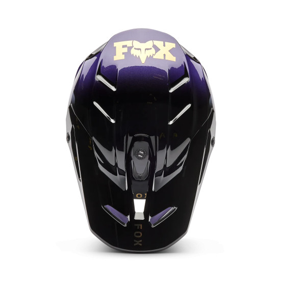 Casque cross Fox 2027 V3 Drip - Noir Violet