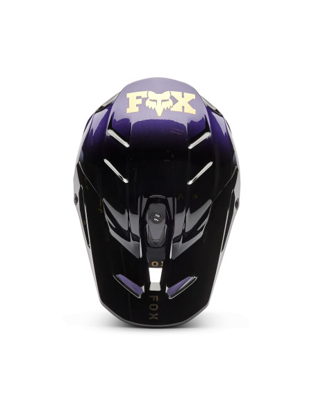 Casque cross Fox 2027 V3 Drip - Noir Violet