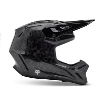 Casque cross Fox 2027 V3 RS Carbon Solid - Noir