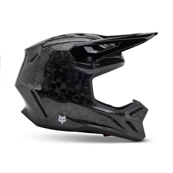 Casque cross Fox 2027 V3 RS Carbon Solid - Noir