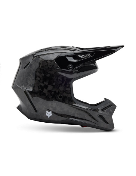 Casque cross Fox 2027 V3 RS Carbon Solid - Noir