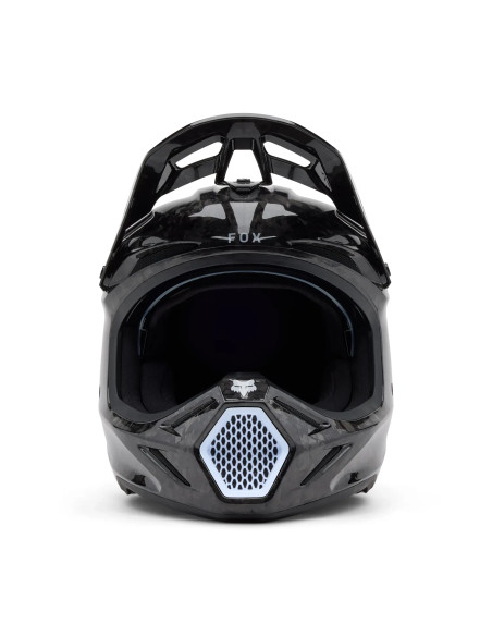 Casque cross Fox 2027 V3 RS Carbon Solid - Noir